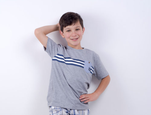 Playera Gris Estampado