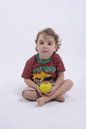 Playera Rayas Estampada