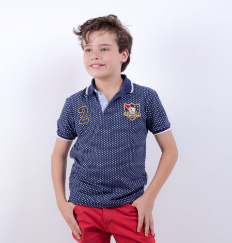 Playera Polo Azul
