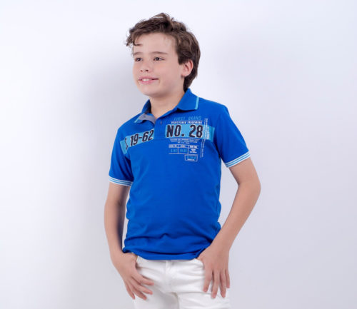 Playera Polo Azul