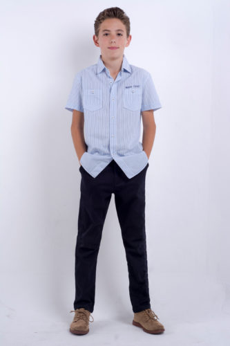 Camisa Rayas Azul