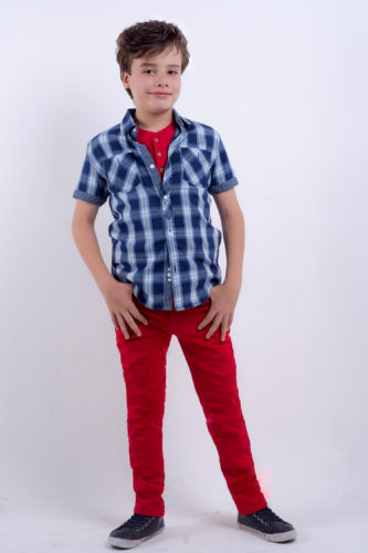 Camisa Cuadros Azul