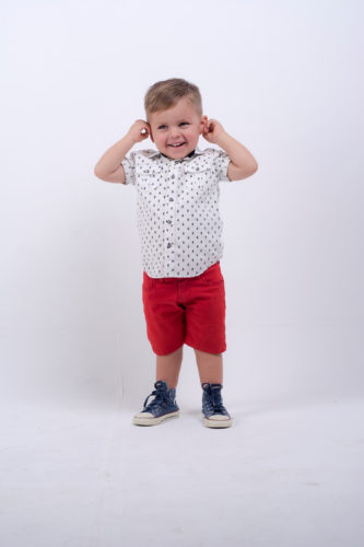 Camisa Blanca Estampada